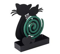 Baroni Porta Zampirone in Metallo Gatti Neri. Portazampirone da interno o da esterno 16X5X18cm