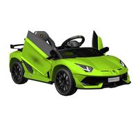 Baroni Toys Lamborghini Baby Car Elettrica 6V con Telecomando Genitori, Suoni, MP3, Retromarcia, Auto per Bambini 1-4 Anni, 100x60x50 cm (Verde)