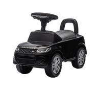 Baroni Toys Land Rover Ride-On, Macchinina Spingi e Vai per Bambini 1-4 Anni, Fari LED, Suoni Realistici, Ruote Antiscivolo, Vano Portaoggetti, Antiribaltamento 65.5x28x39 cm Nera