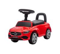 Baroni Toys Mercedes Ride-On Macchinina Spingi e Vai per Bambini 1-4 Anni, Fari LED, Suoni Realistici, Ruote Antiscivolo, Vano Portaoggetti, Design Antiribaltamento 65x28x39 cm Rossa