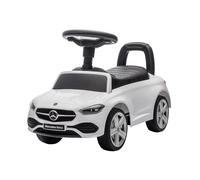 Baroni Toys Mercedes Ride-On Macchinina Spingi e Vai per Bambini 1-4 Anni, Fari LED, Suoni Realistici, Ruote Antiscivolo, Vano Portaoggetti, Design Antiribaltamento 65x28x39 cm Bianca