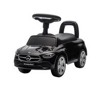 Baroni Toys Mercedes Ride-On Macchinina Spingi e Vai per Bambini 1-4 Anni, Fari LED, Suoni Realistici, Ruote Antiscivolo, Vano Portaoggetti, Design Antiribaltamento, 65x28x39 cm Nera