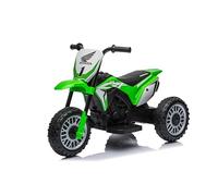 Baroni Toys Moto Elettrica Honda Bambini 1-4 anni CRF450, Triciclo elettrico con motore 6V, 3 km/h Motocross elettrica da interno ed esterno, certificazioni sicurezza EN71 e CE, Verde