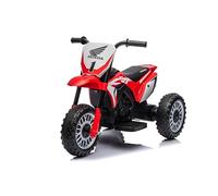 Baroni Toys Moto Elettrica Honda Bambini 1-4 anni CRF450, Triciclo elettrico con motore 6V, 3 km/h Motocross elettrica da interno ed esterno, certificazioni sicurezza EN71 e CE, Rossa
