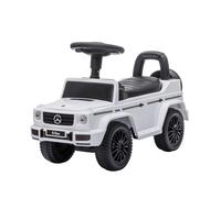 Baroni Toys Suv Mercedes Ride-On Macchinina Spingi e Vai per Bambini 1-4 Anni, Fari LED, Suoni Realistici, Ruote Antiscivolo, Vano Portaoggetti, 69.5x29x43 cm Bianca