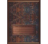 Baroque Elegance: Luxe Composition Notebook: Vintage-Inspired Embossed Cover with Ornate Detailing, Copper Accents & Personalization Panel - College Ruled, 160 Pages, 8.5 x 11 inches