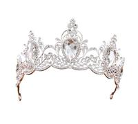 Baroque Retro Crown - Elegant Hair Accessory For Bridal & Vintage Wedding Styling(Silver)