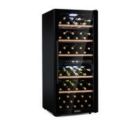 Klarstein Barossa 102D Frigorifero per Vini 2 Zone 102 Bottiglie Touch LED nero