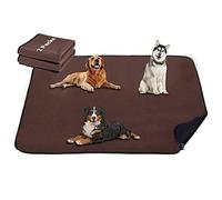 Barpor Cuscinetti lavabili per cani, confezione da 2 pezzi, 91,4 x 121,9 cm, riutilizzabili, resistenti, assorbenti, a prova di perdite, tappetini antiscivolo per box per cani