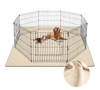 Barpor Tappetini lavabili per cani, 182,9 x 182,9 cm, extra large, spessi, riutilizzabili, resistenti, assorbenti, a prova di perdite, tappetini antiscivolo per box per cani