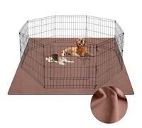 Barpor Tappetini lavabili per cani 182,9 x 182,9 cm, spessi e riutilizzabili, resistenti alle perdite, resistenti alla masticazione, antiscivolo