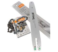 Barra + 2 catene STIHL ORIGINALI 35cm 3/8P 1,1 50 maglie MS 170 171 192 193 194