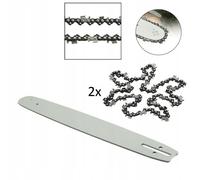 BARRA 30 cm 10" 3/8 40 PER MOTOSEGA + CATENA + SECONDA OMAGGIO MOTO SEGA LAMA