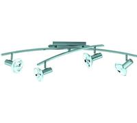 BARRA 4 FARETTI FARI ORIENTABILI FARO Lampada Lampadario da Soffitto Cromato [EEK: Conforme]