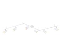 Barra 6 faretti Robby Globo 35 W 1800x100 mm bianco Bianco