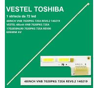 BARRA 72 LED STRIP TV VESTEL 48INCH-VNB-7020PKG-72EA VES480UNVS-3D-M01