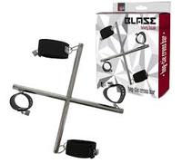 Barra a croce bondage Blaze manette e cavigliere Luxury metallo circa 43 cm BDSM