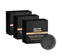 Barra anti-capelli grigia - Sapone annerimento idratante e nutriente per uomini e donne, barra anti-capelli grigi per criniera lucida e attivatore di radici (3)