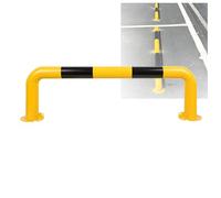 Barra anticollisione a forma di U, dissuasore di parcheggio rotondo in tubo d'acciaio, paraurti di protezione, for parcheggi su strade comunali(1500mm)