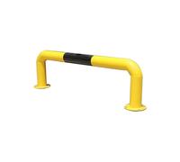 Barra anticollisione Guardrail a forma di U, colonna di isolamento di avvertimento, con strisce bicolore, adatta for lotti e officine di fabbrica(80x30cm-2mm)