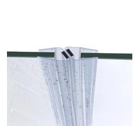 Barra antigrandine acrilica e guarnizione doccia 0,2-2 m - ricambio profilo...
