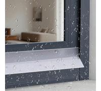 Barra Antipioggia Autoadesiva per Finestre, Window Weather Bar & Rain Deflector: Waterproof, Snug Fit, Blocks Water Intrusion(2.5cm*10m)