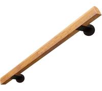 Barra antiscivolo in legno da 1,9 m, montaggio a parete, per scale interne/esterne, supporto sicuro per casa, giardino, terrazza e asilo