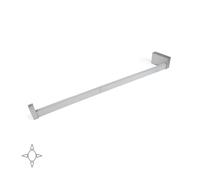Emuca - Luci LED per Armadio o Cabina Armadio, Asta Appendiabiti con Luce LED Ricaricabile e sensore di Movimento, Alluminio anodizzato Opaco, L 708-858mm