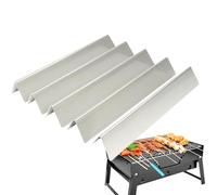 Barra aromatizzante in acciaio inox, piastra riscaldante, barre aromatizzanti, accessori per griglie e bruciatori, allineamento originale della rotaia:, distribuzione efficiente del calore, 40 x 8 x 7