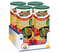 Barra Aromi & Dolci Preparato per Verdure 100 g, Insaporitore con Origano, Aglio, Basilico e Prezzemolo, per Verdure, Contorni e Grigliate, Confezione Multipla 4/8/12 Pezzi (8 PEZZI)