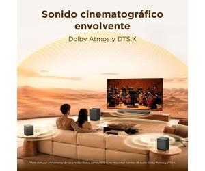 Barra Audio TCL S65K 5.1.2 580W Bluetooth 5.3 Subwoofer Wireless Dolby Atmos Titanio
