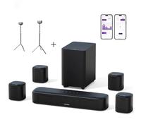 Barra Audio Ultimea Aura A40 7.1 98W Bluetooth Nera Surround