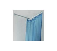 BARRA BASTONE TUBO ASTA REGGITENDA TELAIO VASCA DA BAGNO 80x170cm BIANCO