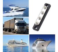 Barra Bus Marina Universale Da 100A Con Copertura Trasparente A 4 Vie