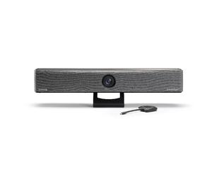 Barra ClickShare CB Core con 1 pulsante Barra video all-in-one per conferenze wireless in sale riunioni di piccole e medie dimensioni su qualsiasi