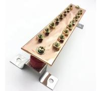 Barra Collettore In Rame Stagnato 50X300Mm Collegamento Equipotenziale Batteria