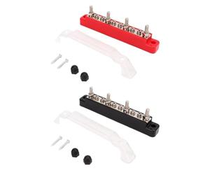 Barra collettrice del blocco di distribuzione dell'alimentazione con perni M6 a 10 vie e terminali a vite M4 compatibili con yacht per barche marine per auto