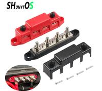 Barra collettrice per blocco distribuzione alimentazione camper 12V 150A/300A con borchie M8/M10 Barra collettrice marina DC 12V Morsettiera per barra collettrice per batteria per barca