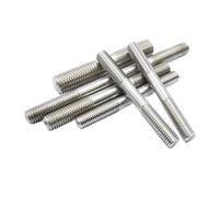 Barra completamente filettata, vite a filettatura Barre filettate a doppia estremità M6 M8 M10 Acciaio inossidabile 304 25 mm-250 mm GB901 1-10 pezzi(M6x30 10pcs)