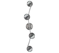 BARRA CON 4 FARETTI LED "BIMEDA" IN ACCIAIO NERO, GU10