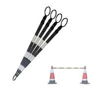 Barra conica retrattile for sicurezza stradale in PVC | Multicolor 1/2/4/5/6/8/10/12/16/20 Pz: Controllo folla for parcheggi edili(G,4pcs)