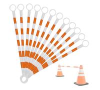 Barra conica retrattile for sicurezza stradale in PVC | Multicolor 1/2/4/5/6/8/10/12/16/20 Pz: Controllo folla for parcheggi edili(F,12pcs)