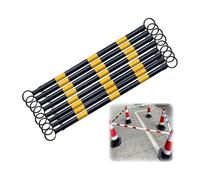 Barra conica retrattile in plastica industriale in PVC | Multicolor, 1/2/4/5/6/8/10/12/16/20 Pz, Controllo Folla(Yellow1 and Black1,8pcs)