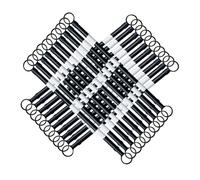 Barra conica retrattile in plastica industriale in PVC | Multicolor, 1/2/5/6/8/10/12/16/20 Pz, Controllo Folla(White and Black,20pcs)