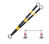 Barra conica stradale retrattile in PVC | Multicolor 2/5/6/8/10/12/16/20 Pz: for il controllo della folla, Parcheggi(Yellow and Black,2pcs)
