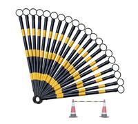 Barra conica stradale retrattile in PVC | Multicolor 2/5/6/8/10/12/16/20 Pz: for il controllo della folla, Parcheggi(Yellow and Black,20pcs)
