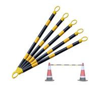 Barra conica stradale retrattile in PVC | Multicolor 2/5/6/8/10/12/16/20 Pz: for il controllo della folla, Parcheggi(Yellow1 and Black1,5pcs)
