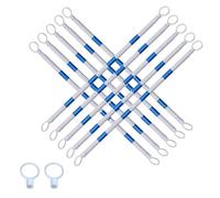Barra conica stradale retrattile in PVC | Multicolore, più pezzi, utilizzo: segnaletica stradale(Blue White,6pc)
