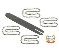 Barra da 35 cm / 1,3 mm / 3/8" / 50 TG + 4 catene per catena Stihl 018 MS 180