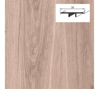 Barra da 90cm di PROFILO GIUNTO in Alluminio Gamma Laminati - Piatto o a discesa (base+coperchio) - KARAYEL - PIATTO